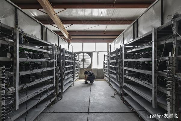 A technician repairing a mining machine