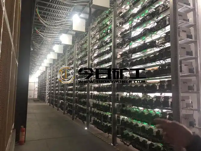 Vast mining farm hosting multiple Dash mining rigs